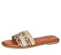 Mustang Damen 1519-701 Pantolette, beige/Multi, 37 EU