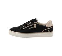 MUSTANG Damen Low-Top Sneaker, Frauen Halbschuhe,schnürschuhe,schnürer,straßenschuhe,Strassenschuhe,Sportschuhe,Schwarz,40 EU