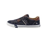 MUSTANG Herren Low-Top Sneaker, Männer Halbschuhe,Turnschuhe,Laufschuhe,Freizeit,sportlich,straßenschuhe,Strassenschuhe,Blau,44 EU