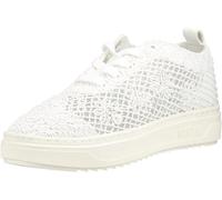Sneaker MUSTANG SHOES "Mustang Shoes Sneaker Lederimitat/Textil", Damen, Gr. 41, weiß, Lederimitat, Textil, Schuhe Sneaker (49826355-41) weiß