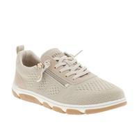 Sneaker MUSTANG SHOES "Mustang Shoes Sneaker Lederimitat/Textil", Herren, Gr. 42, sand, Lederimitat, Textil, Schuhe Sneaker (22772833-42) sand