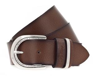 MUSTANG 35mm Leather Belt W80 Cognac
