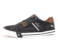Slip-On Sneaker MUSTANG SHOES Gr. 44, grau (anthrazit) Herren Schuhe Stoffschuhe zum Schlupfen (15923852-44)