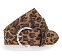 MUSTANG 40mm Leather Belt W105 Taupe - Dark Brown