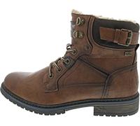 Winterboots MUSTANG SHOES "Marcas", Herren, Gr. 45, braun, Lederimitat, Basic, Schuhe, Business Stiefel, Boots mit Warmfutter (55186521-45) braun