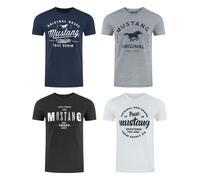 Mustang 4er Pack Mustang T-Shirt M Pack 10 (892683) Mehrfarbig M