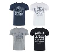 Mustang 4er Pack Mustang T-Shirt XXL Pack 4 (892632) Mehrfarbig XXL