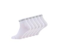 Mustang 6er Pack Midi Socken Herren weiß, 47-49