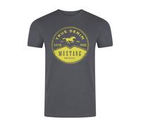 Mustang Basic Print Tee XXL Castlerock (1014004-4111) (806127) Grau XXL