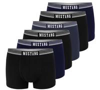 MUSTANG Boxershorts für Herren aus Baumwolle Set 6er Pack XL | Elastischen und weichen Unterhosen für Männer mit idealer Passform | Perfekte Gemütlich und Qualität