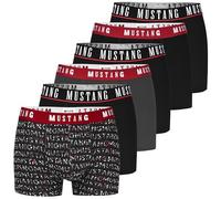 MUSTANG Boxershorts Herren 6er Pack XL Baumwoll Passform Atmungsaktiv Unterwäsche Unterhosen Männer Men Retroshorts