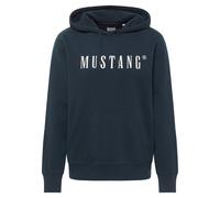 Sweatshirt MUSTANG "Herren Style Bronson", Herren, Gr. L, blau (dunkelblau), 100% Baumwolle, regular fit, Sweatshirts Sweatshirt (16562313-L) dunkelblau