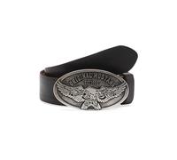 Mustang Herren Koppelgürtel Style Q. 2482 aus Vollrindleder Dunkelbraun 115