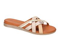 Mustang Damen 1424-701 Flache Sandale, Elfenbein, 38 EU