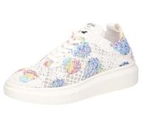 Mustang Damen 1468-301 Schnuerhalbschuh, Weiss/blau, 41 EU