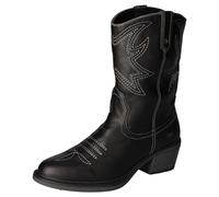Mustang Damen 1478-503 Westernbooty, schwarz, 37 EU