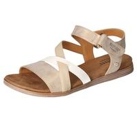 Mustang Damen 1483-801 Flache Sandale, beige/Multi, 41 EU