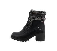 MUSTANG Stiefelette High-Heel 15M0122001 Damen Lederimitat/Textil Warmfutter Schwarz Gr. 40