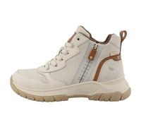 Winterboots MUSTANG SHOES "Raissa", Damen, Gr. 39, creme, braun, Lederimitat, Schuhe, Schnürboot, Trekkingboots mit TEX-Membrane (45466050-39) creme, braun