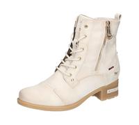 MUSTANG Damen Boot Stiefelette Reißverschluss Schnürung 1229-513, Größe:37 EU, Farbe:Beige
