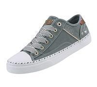 MUSTANG Damen Canvas Sneaker Grün/Grau, Schuhgröße:EUR 43