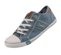 Mustang Damen Canvas Sneaker Rauchblau EU 44