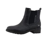 Winterstiefelette MUSTANG SHOES "Gelja", Damen, Gr. 37, blau (nachtblau), Lederimitat, klassisch, Schuhe, Stiefelette, Winterboots mit Anziehlasche (72221104-37) nachtblau