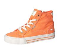 MUSTANG Damen High Top Sneaker Schnürung Stiefelette Zipper 1420-506, Größe:37 EU, Farbe:Orange