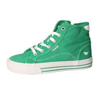 MUSTANG Damen High Top Sneaker Schnürung Stiefelette Zipper 1420-506, Größe:39 EU, Farbe:Grün
