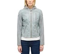 Mustang Damen Lederjacke im Used-Look hellblau L
