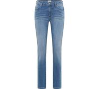 Slim-fit-Jeans MUSTANG "Damen Style Crosby Relaxed Slim", Damen, Gr. 28, Länge 32, blau 401, 92% Baumwolle, 6% Elastomultiester, 2% Elasthan, unifarben, slim fit, Jeans Slim-fit-Jeans (94247032-28) bl