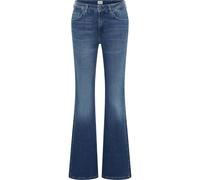 Comfort-fit-Jeans MUSTANG "Damen Style Shelby Flared", Damen, Gr. 29, Länge 32, 582 mittelbalu, Denim/Jeans, 98% Baumwolle, 2% Elasthan, unifarben, ausgestellt, Jeans (36264248-29) 582 mittelbalu