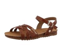 MUSTANG Damen Klassische Sandalen, Frauen Sandalen,Sandaletten,bequem,Sommerschuhe,Freizeitschuhe,offene Schuhe,Strandschuhe,Braun,41 EU