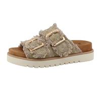 Pantolette MUSTANG SHOES "Mustang Shoes Pantoletten Textil", Damen, Gr. 39, sand, Textil, Schuhe Pantolette (85665732-39) sand