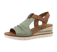 MUSTANG Damen Klassische Sandalen, Frauen Sandalen,Sandaletten,bequem,Sommerschuhe,Freizeitschuhe,offene Schuhe,Strandschuhe,Grün,41 EU