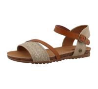 MUSTANG Damen Klassische Sandalen, Frauen Sandalen,sandaletten,bequem,sommerschuhe,freizeitschuhe,offene schuhe,strandschuhe,Beige,41 EU