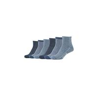 Mustang 6er Pack Ankle Socken Damen grau, 39-42