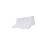 Mustang 6er Pack Ankle Socken Damen weiß, 39-42