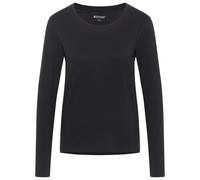 Mustang Langarmshirt Elly in Schwarz mit Rundhalsausschnitt S Regular Fit