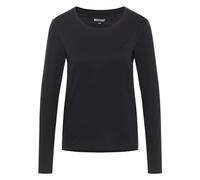 MUSTANG Damen Langarmshirt Elly - Regular Fit - XS S M L XL Weiss Schwarz, Größe:M, Farbe:Black 4142