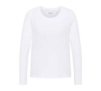 MUSTANG Damen Langarmshirt Elly - Regular Fit - XS S M L XL Weiss Schwarz, Größe:XS, Farbe:General White 2045