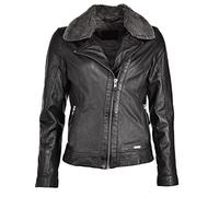 Mustang Lederjacke Damen schwarz, S