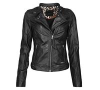 MUSTANG Lederjacke trendig L schwarz Damen Lederjacken Jacken Mäntel L black