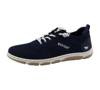 MUSTANG Damen Low-Top Sneaker, Frauen Halbschuhe,Freizeitschuhe,Laufschuhe,schnürschuhe,schnürer,straßenschuhe,Sportschuhe,Blau,37 EU