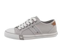 MUSTANG Damen Low-Top Sneaker, Frauen Halbschuhe,Freizeitschuhe,Turnschuhe,Laufschuhe,schnürschuhe,schnürer,straßenschuhe,Grau,39 EU