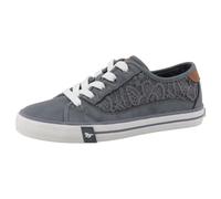 MUSTANG Damen Low-Top Sneaker, Frauen Halbschuhe,Laufschuhe,schnürschuhe,schnürer,straßenschuhe,Strassenschuhe,Sportschuhe,Blau,41 EU