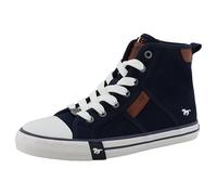 MUSTANG Damen Low-Top Sneaker, Frauen Halbschuhe,Laufschuhe,schnürschuhe,schnürer,straßenschuhe,Strassenschuhe,Sportschuhe,Blau,41 EU