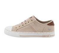 MUSTANG Damen Low-Top Sneaker, Frauen Halbschuhe,schnürschuhe,straßenschuhe,Strassenschuhe,Sportschuhe,Freizeitschuhe,Beige,39 EU