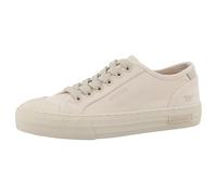 MUSTANG Damen Low-Top Sneaker, Frauen Halbschuhe,Strassenschuhe,Sportschuhe,Freizeitschuhe,Turnschuhe,Laufschuhe,schnürer,Beige,37 EU