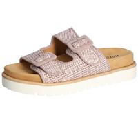 MUSTANG Damen Pantolette Schnalle Plateau Bastoptik 1461-705, Größe:40 EU, Farbe:Rosa